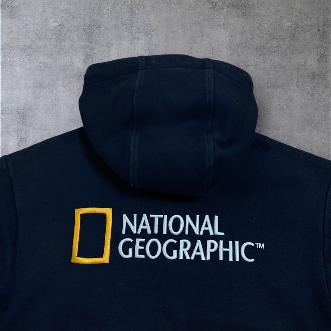 내셔널 지오그래픽 빅로고 네이비 후드 집업 상품이미지2