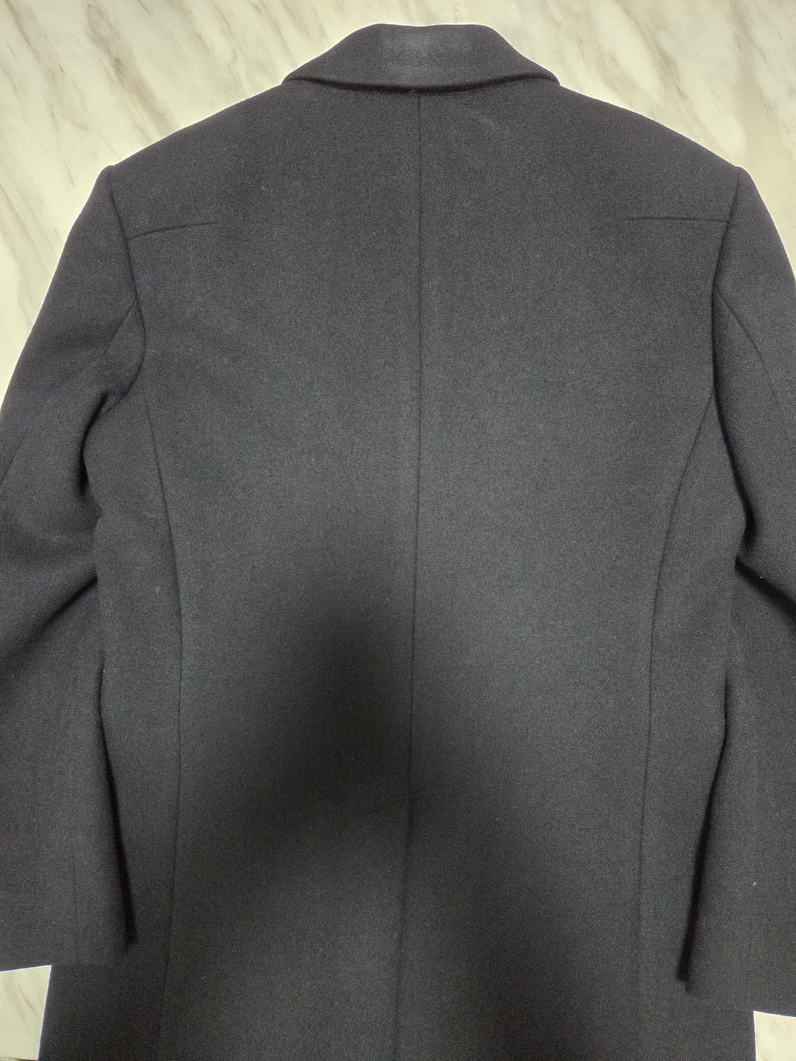 타임옴므 블랙 더블 브레스티드 코트 상품이미지4