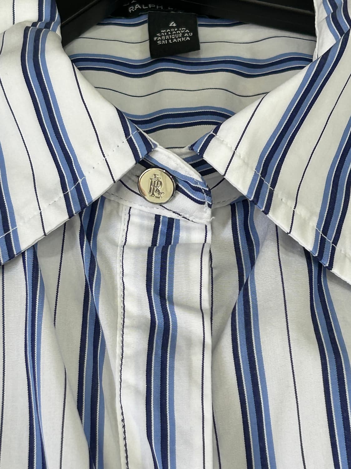 로렌랄프로렌 스트라이프 러플 셔츠 롱 원피스 S 상품이미지8