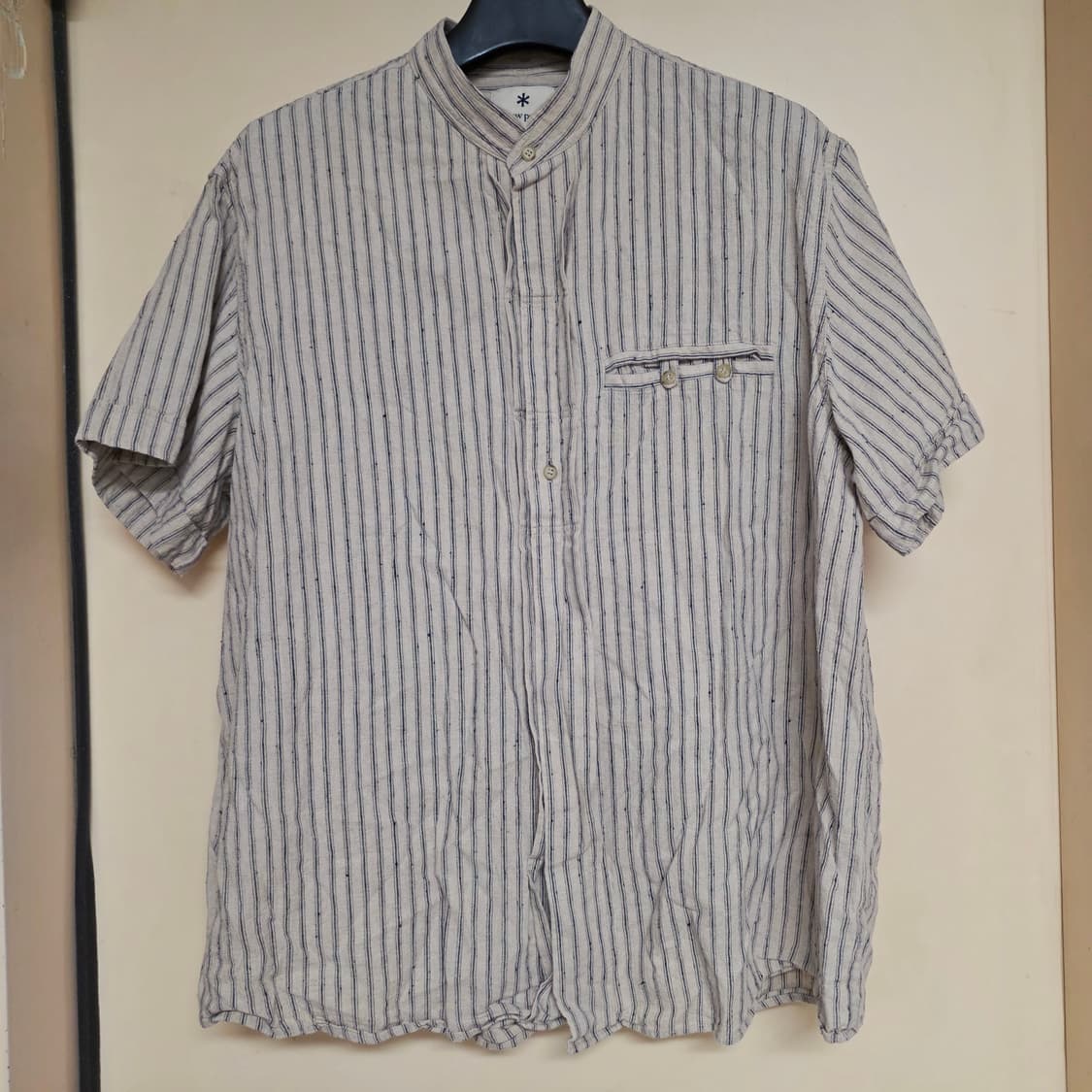 [XL] 스노우피크 재팬 린넨 스트라이프 셔츠 상품이미지5