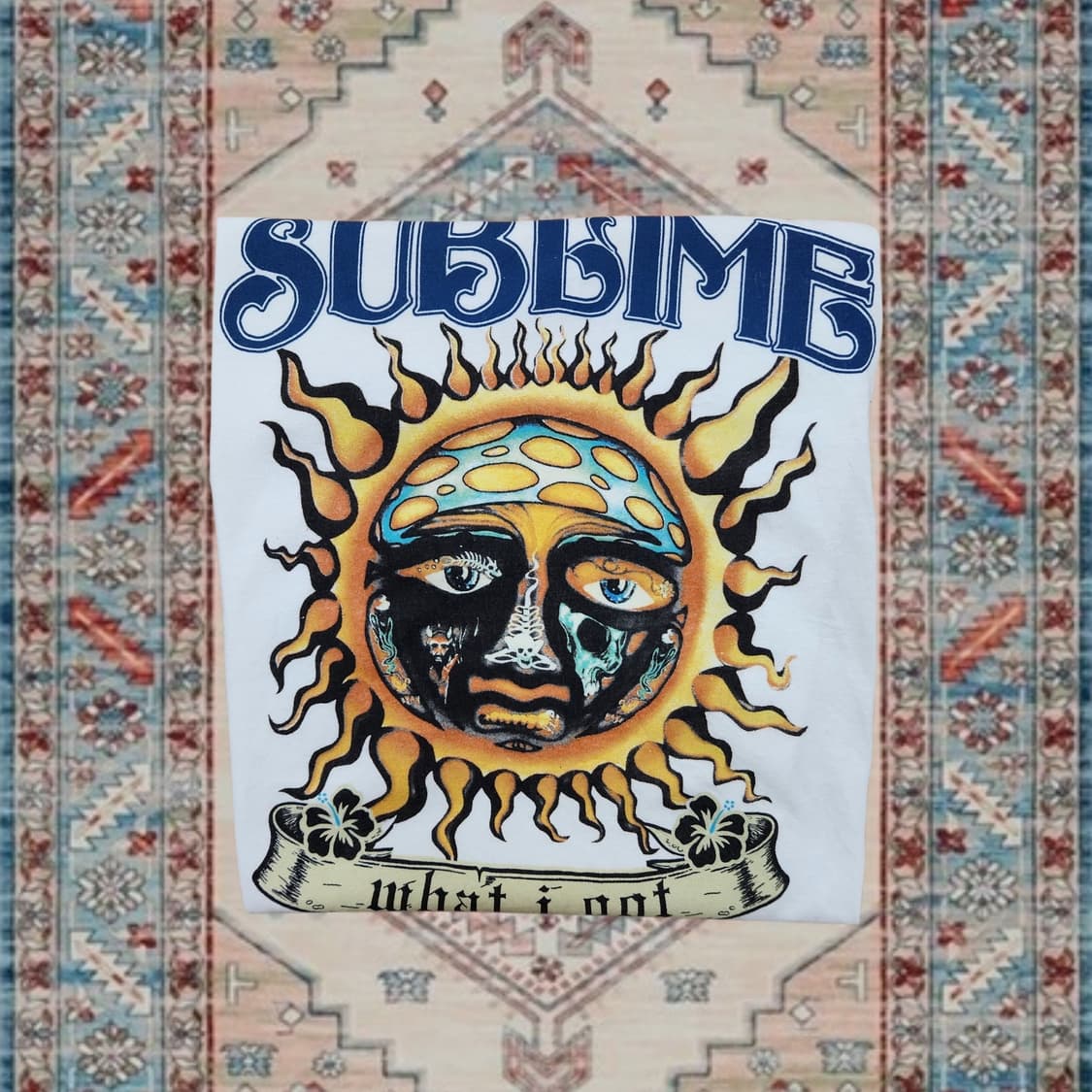 Sublime Sun Face 빈티지 그래픽 티셔츠 (S) 상품이미지3