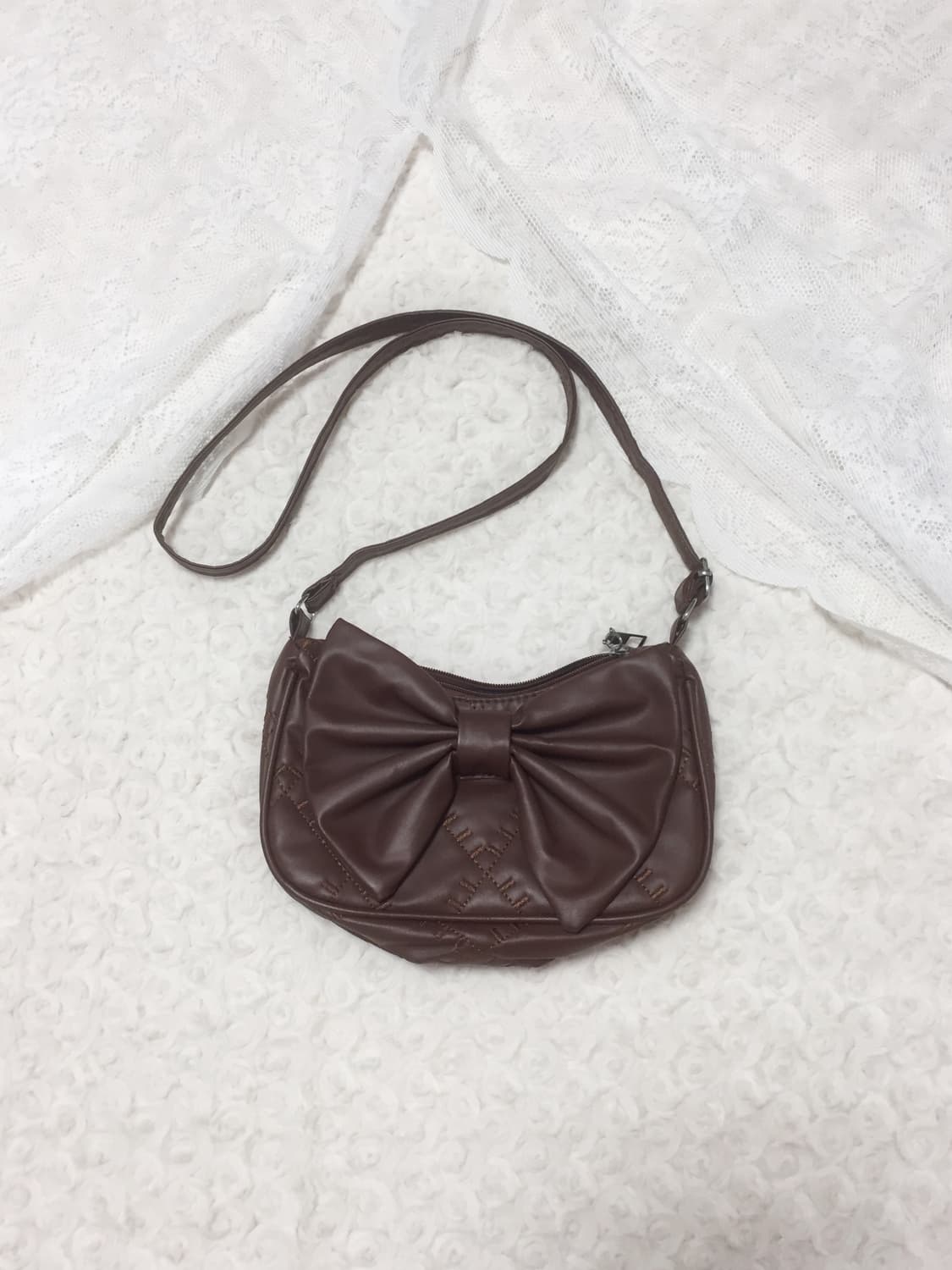 빈티지 모리걸 리본 미니 크로스백 상품이미지1