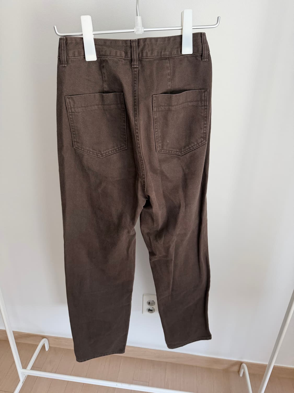 Amomento 코튼팬츠 브라운 상품이미지3