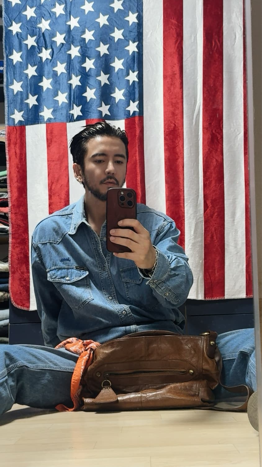 랭글러 웨스턴 데님셔츠   Western Shirt 빈티지 [XL] 상품이미지3