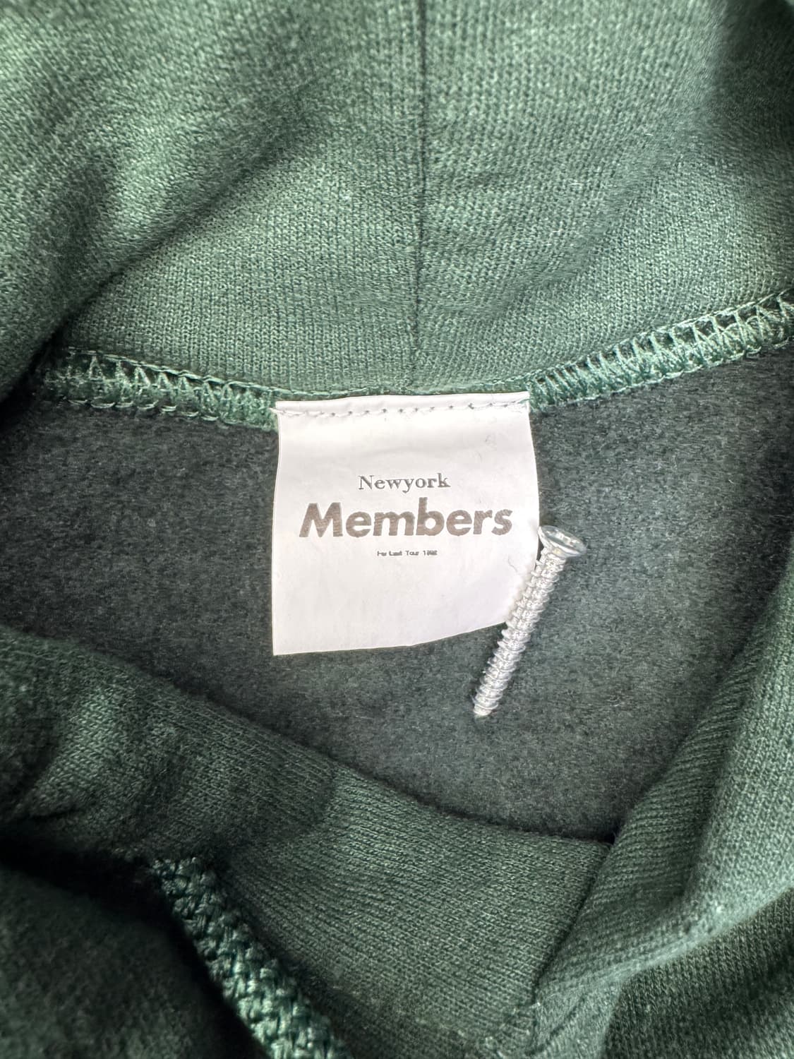 뉴욕멤버스 그래픽 후디 딥그린 XL 상품이미지3