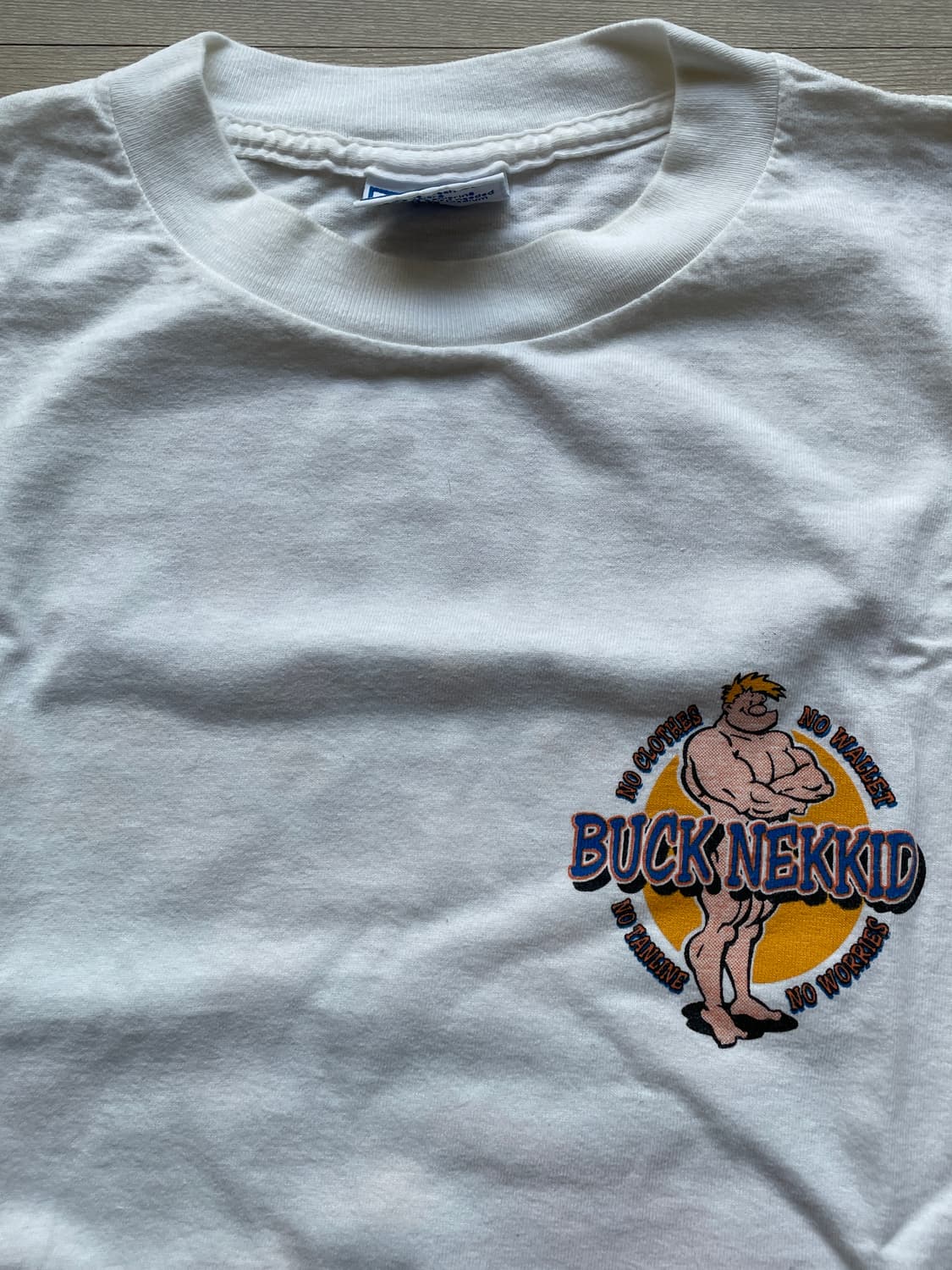 90s Buck Nekkid 빈티지 티셔츠 상품이미지4