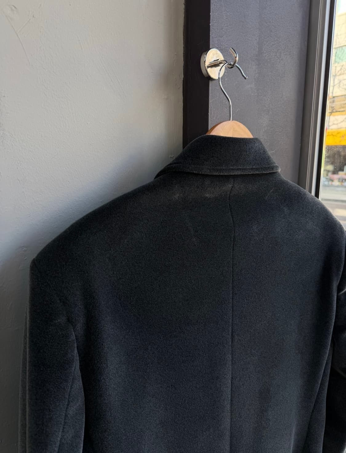 90s 아르마니 벨벳 울 코트 자켓 상품이미지7