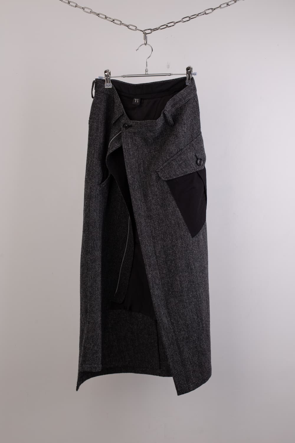 YOHJI YAMAMOTO Y'S ZIP SLIT LONG SKIRT 상품이미지5
