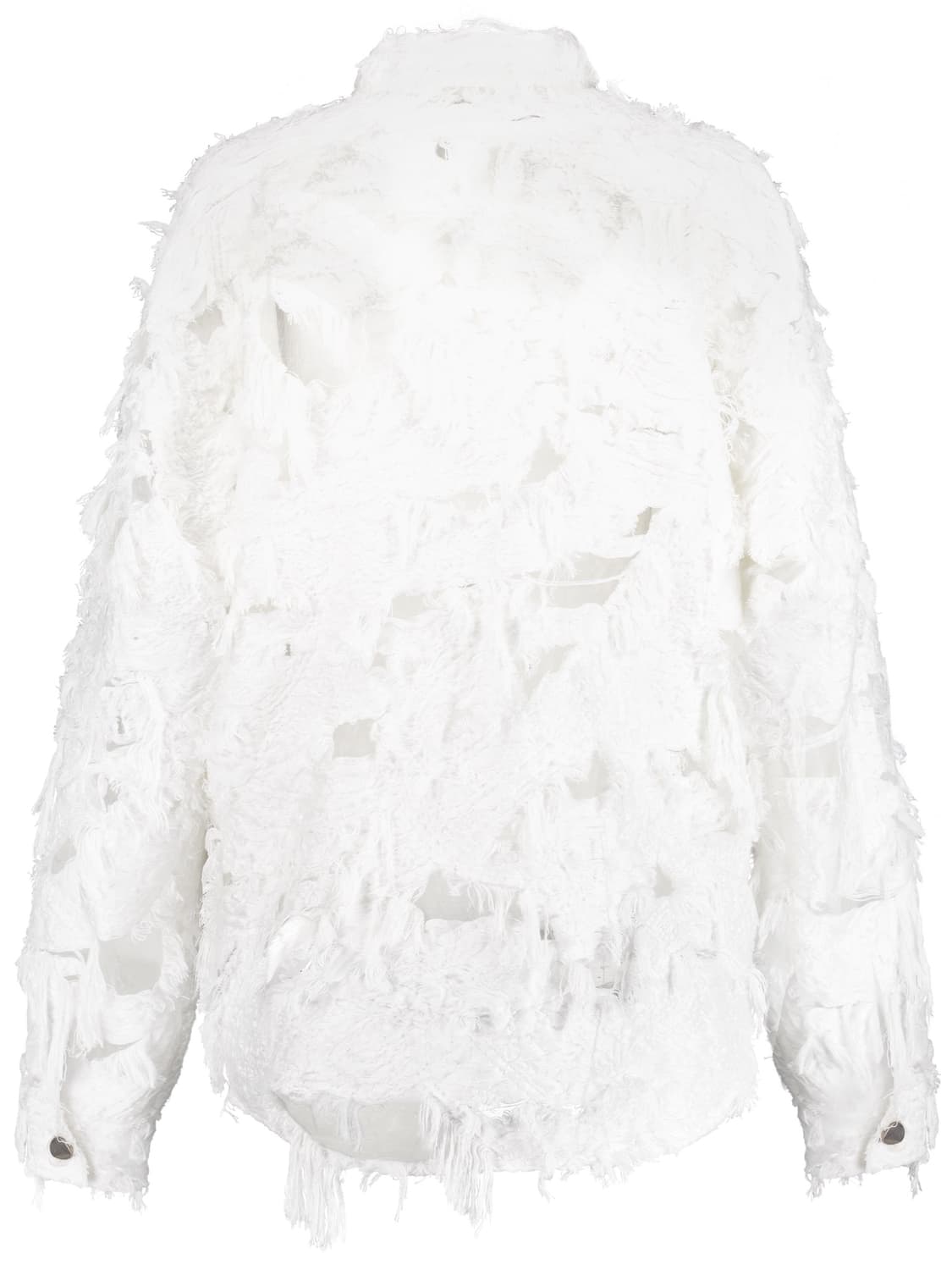 KIMYO Raw Cut Overshirt White 상품이미지5