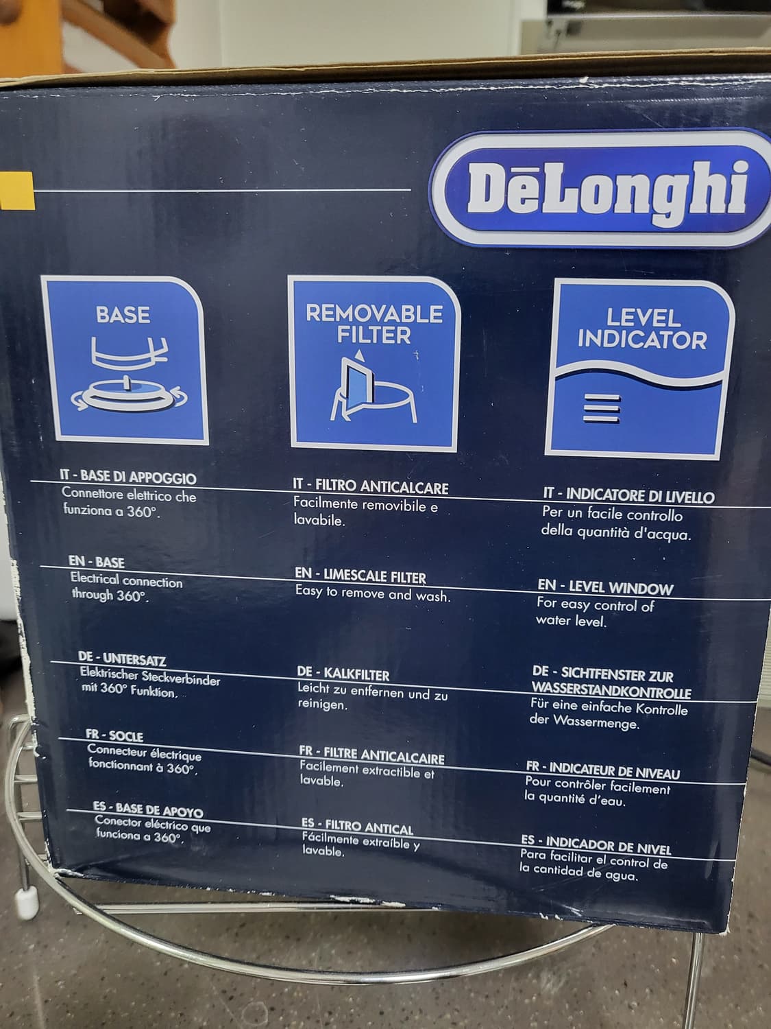 (정품 새제품!)드롱기 아이코나 캐피탈 전자주전자 런던블루 새상품! 상품이미지5