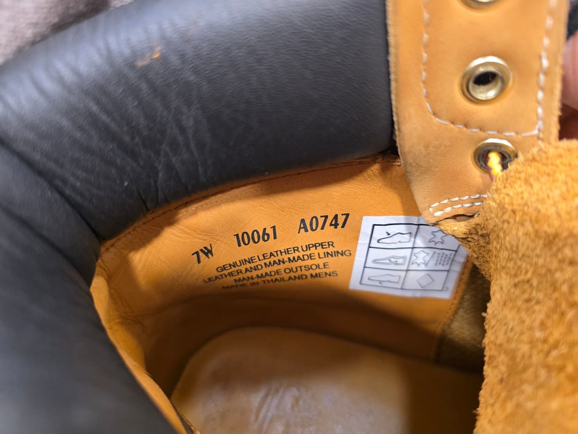 팀버랜드 6인치 워커 부츠 7W(250) 상품이미지7