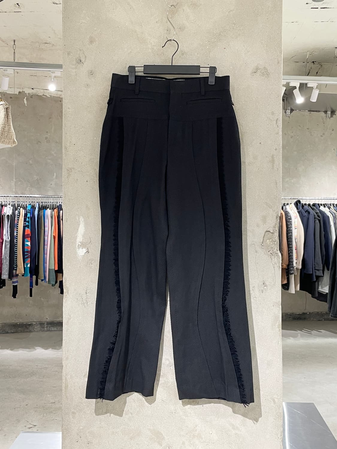 앤더슨벨 블랙 햄튼 울 트라우저 상품이미지1