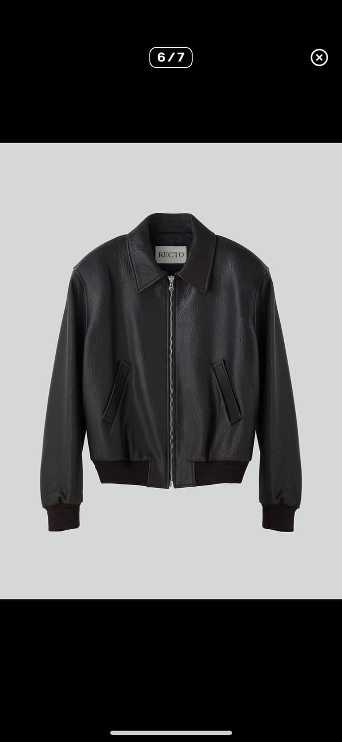 [M] 렉토 램스킨 가죽자켓 브라운 상품이미지1