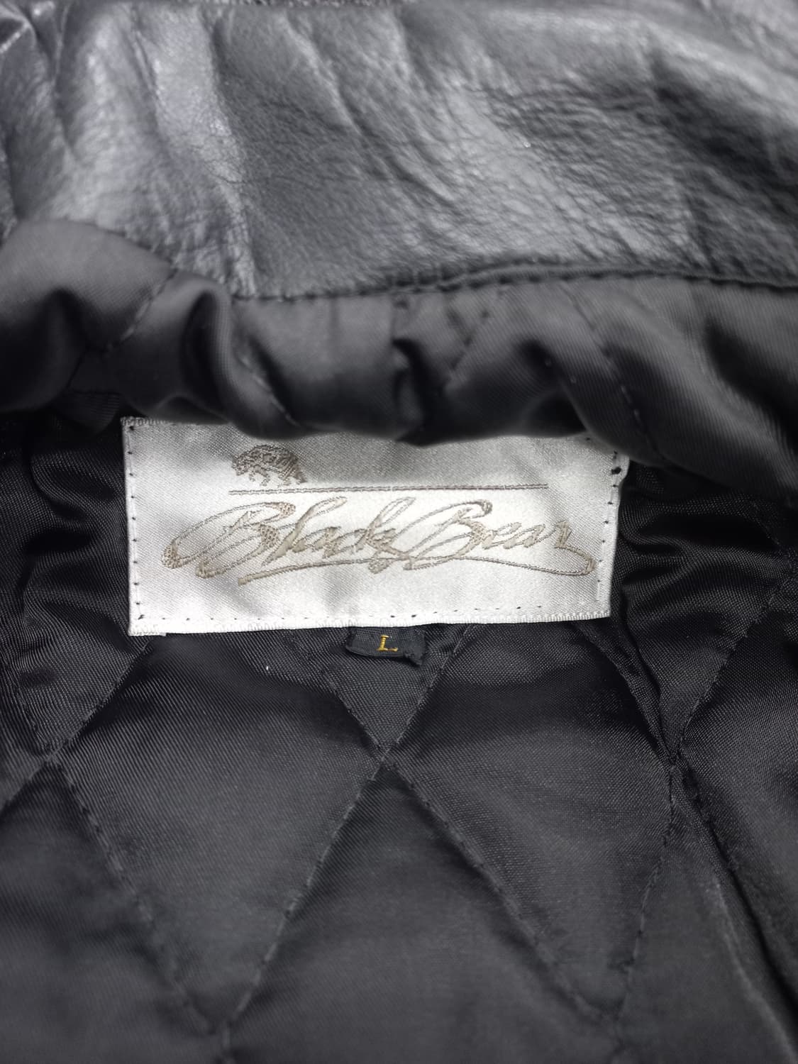 블랙베어 블랙 소가죽 라이더 자켓 L(남95-100) 상품이미지3