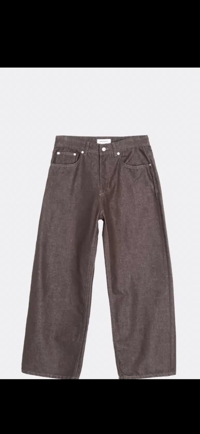 999휴머니티 와이드 데님 브라운 팬츠 상품이미지2