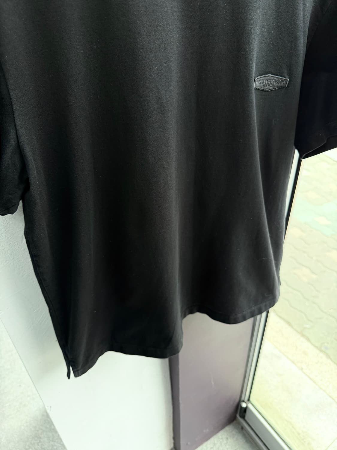 48/ 우영미 21SS 백로고 라운드 반팔 상품이미지4