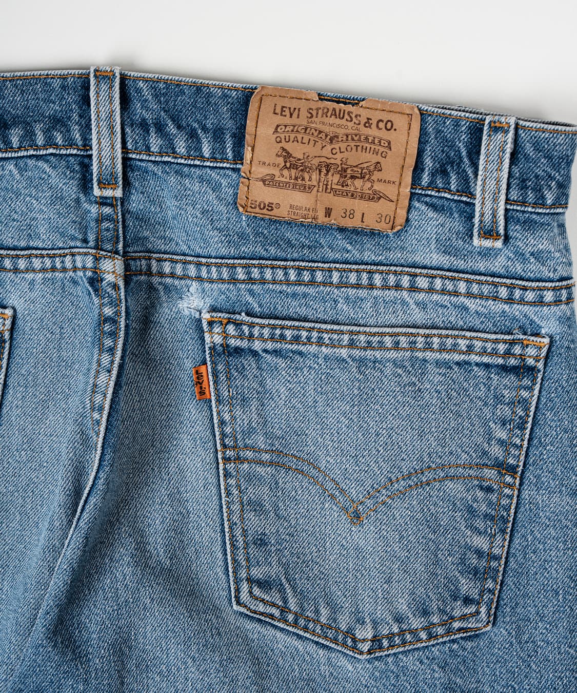 (36) 90's Levi’s 505 Usa Made Orange Tab 상품이미지4