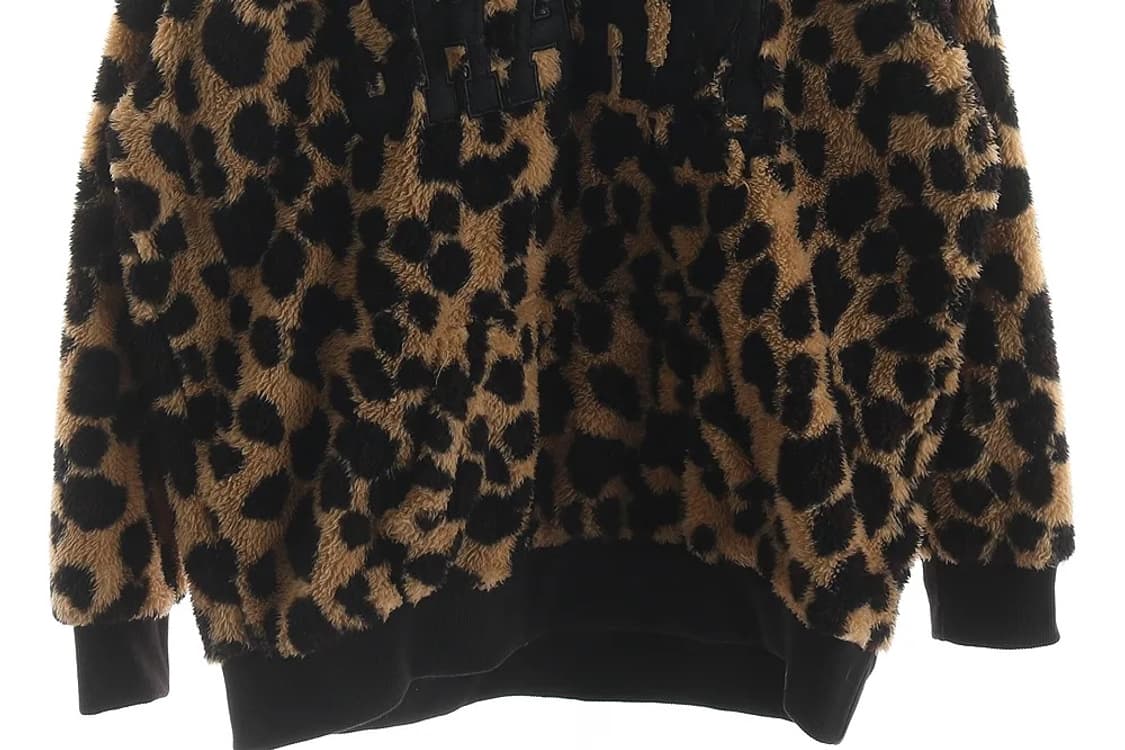 CHIP CLIP 호피 쿠마 후드 퍼 후드 갸루 펑크 punk 상품이미지3