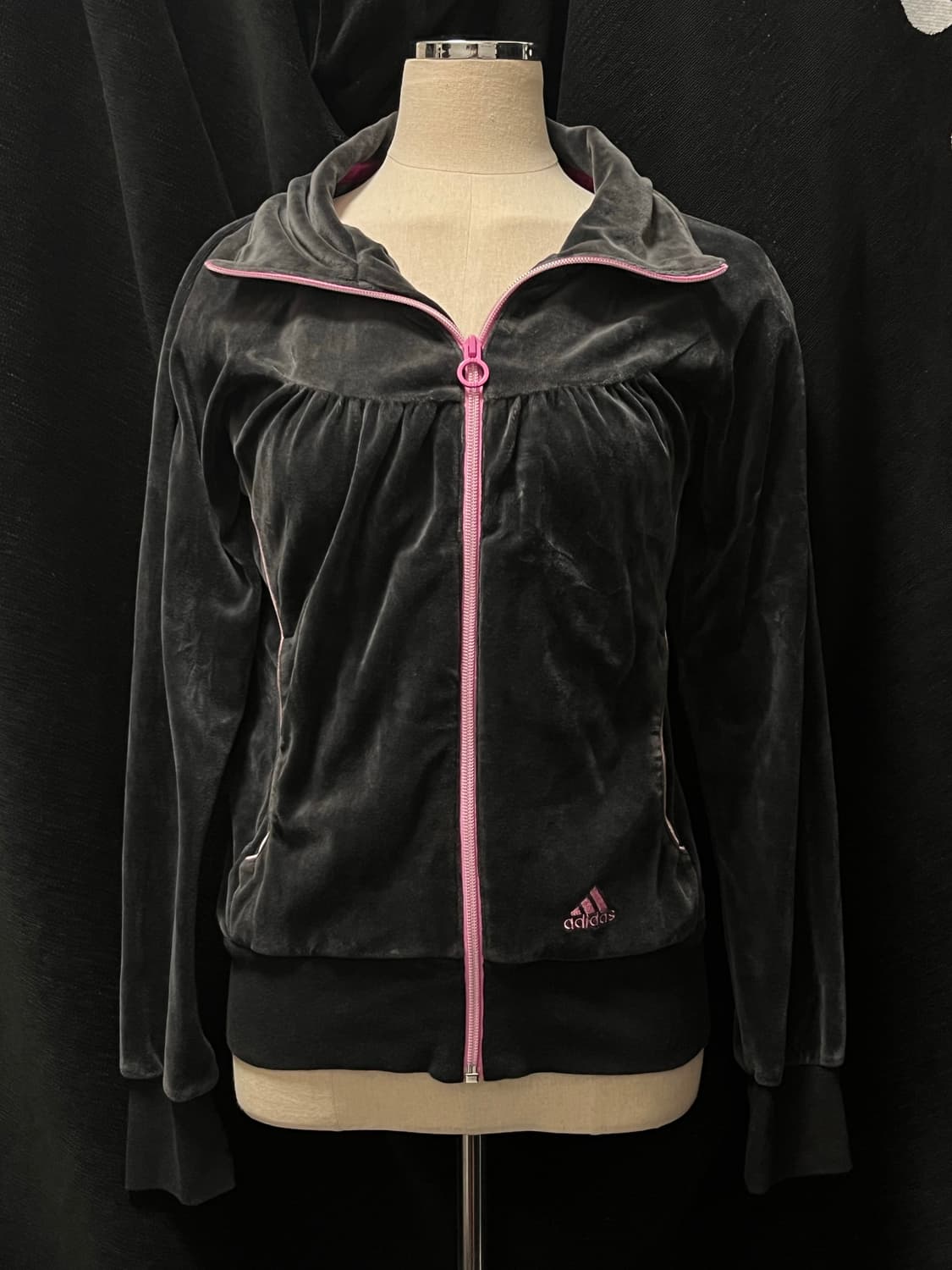 y2k 오네갸루 아디다스 벨벳 트랙탑 져지 집업 상품이미지1