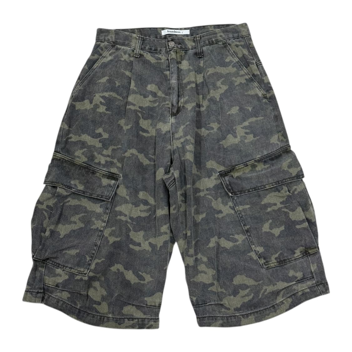 어반드레스 사이드 빅 데님 버뮤다 카고팬츠 카모 L 상품이미지1
