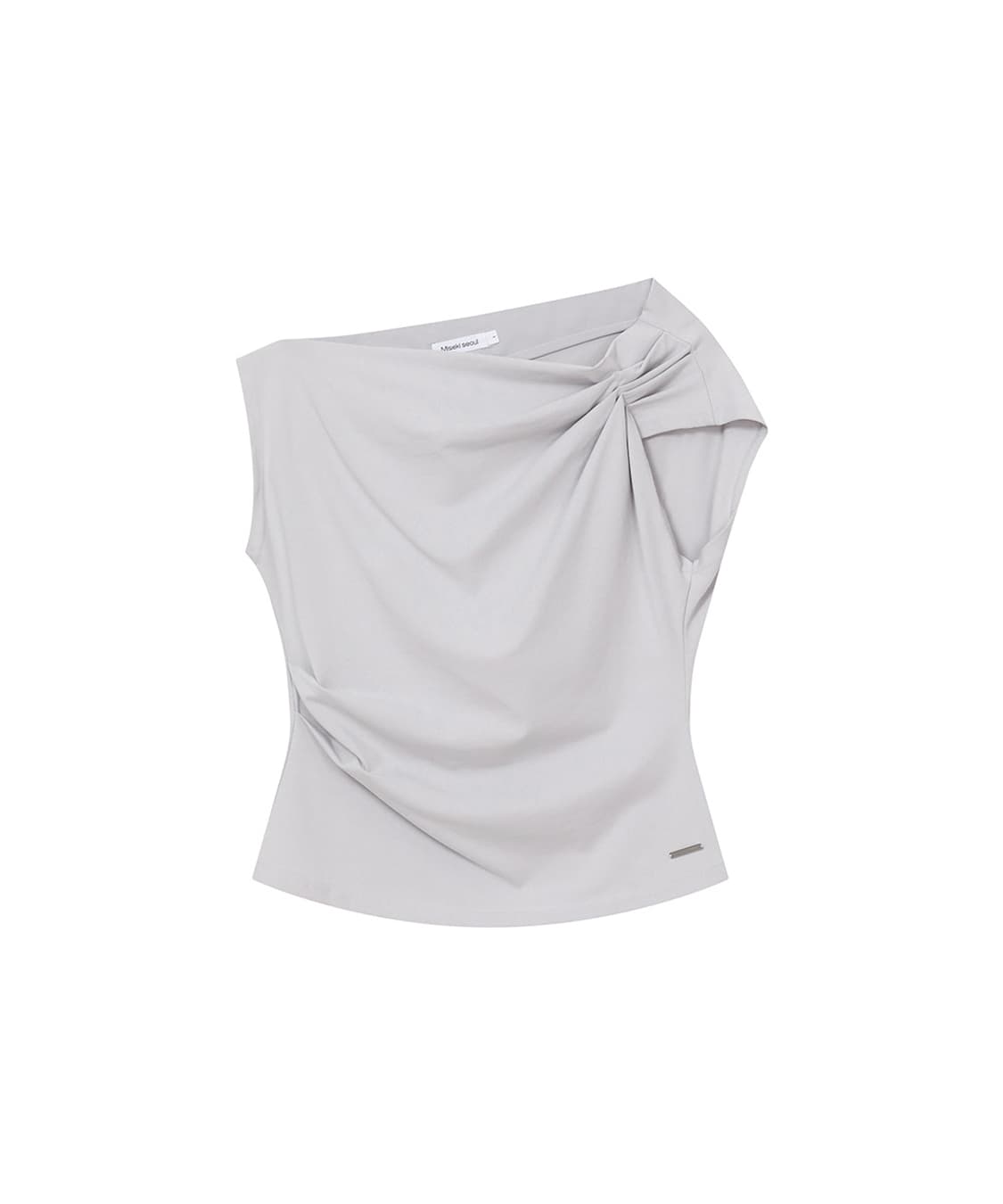 미세키서울 Slanted sleeveless top GREY  상품이미지2