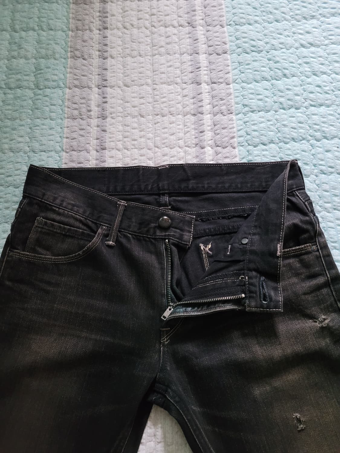 재팬 리 Lee black rider 블랙라이더 블랙워싱진 M 31사이즈 상품이미지3