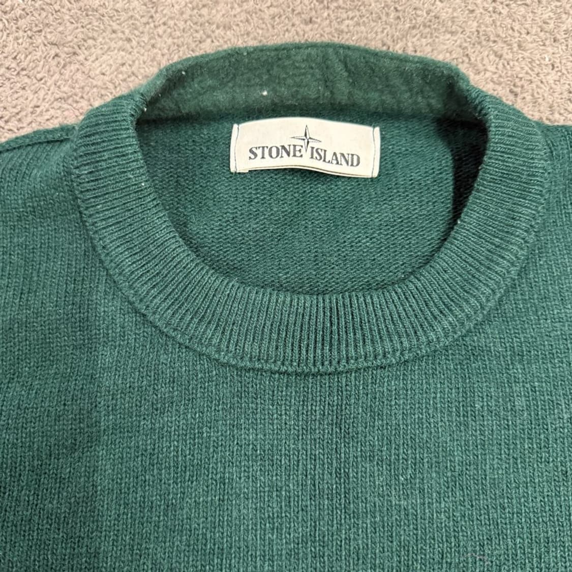 [정품/L] 스톤아일랜드 와펜 니트 그린  상품이미지3