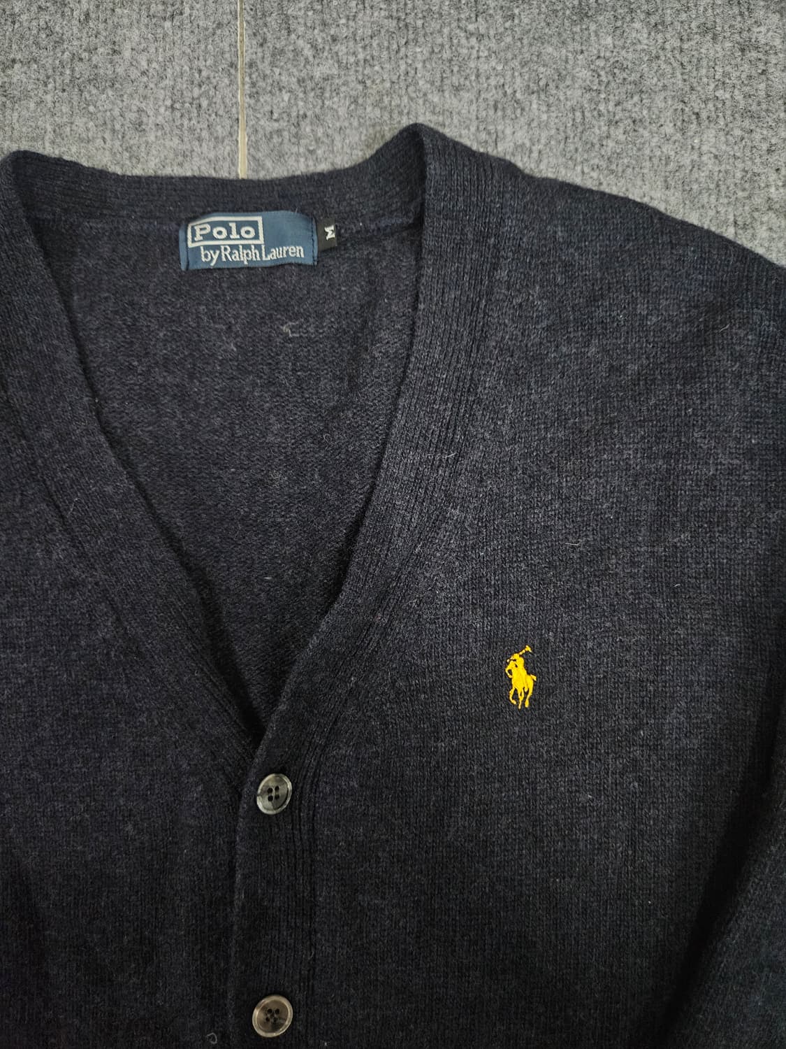 폴로 랄프로렌 블랙 울 가디건 급처 상품이미지2