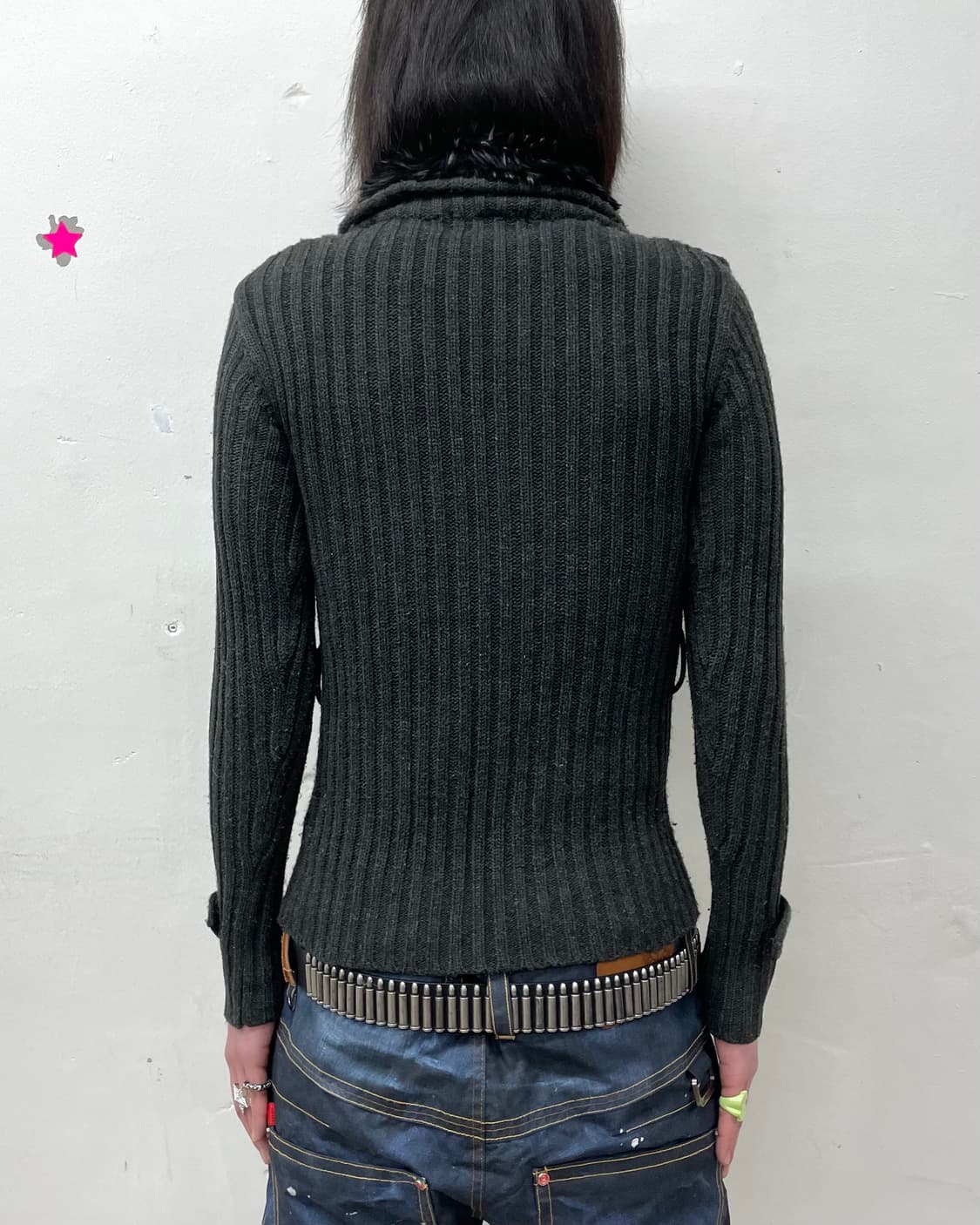 4 Pocket Gray Knit Jacket 상품이미지2