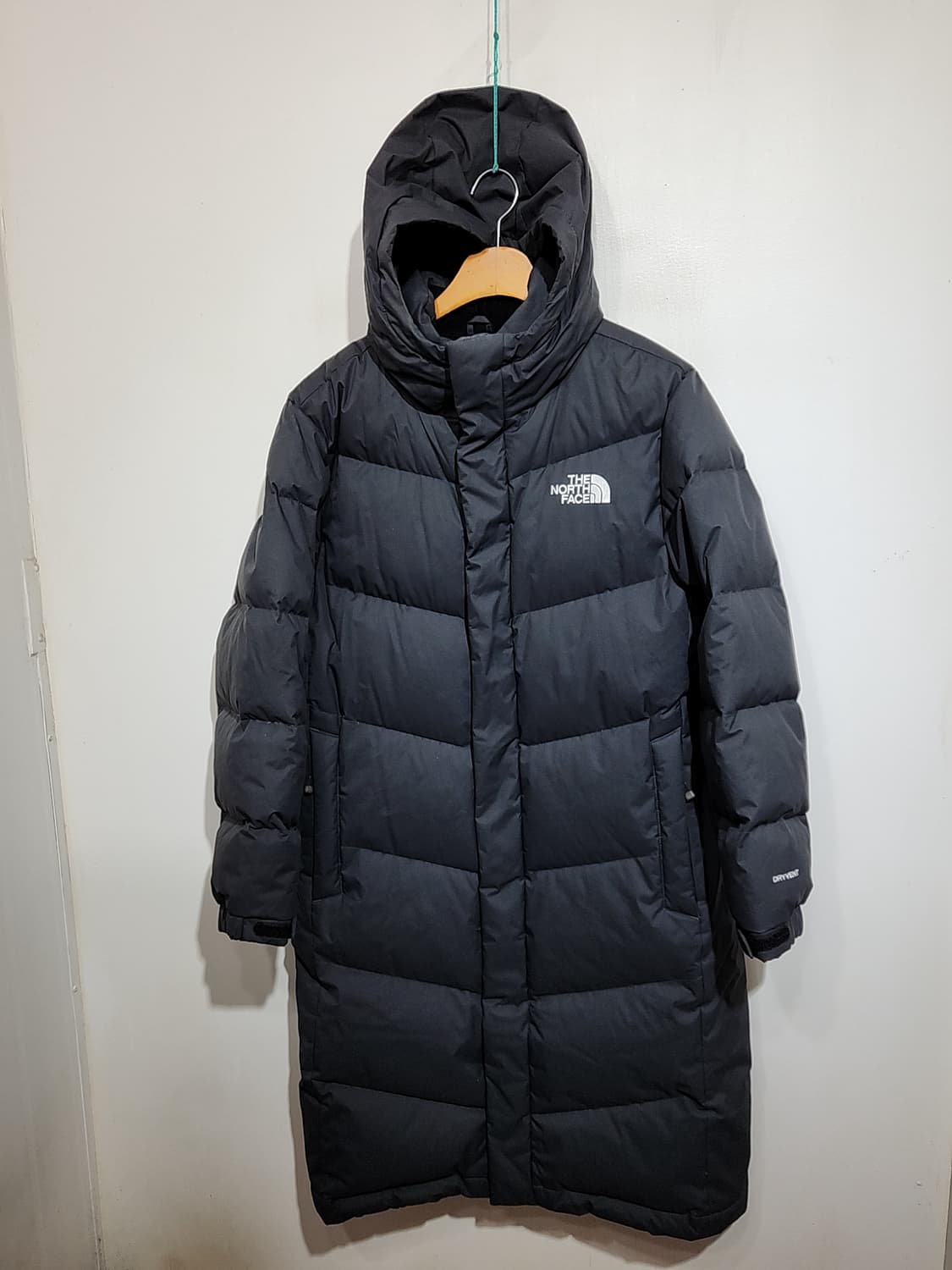 (L) 노스페이스 롱패딩 점퍼 진회색 거위털 후드 구스다운코트  상품이미지1