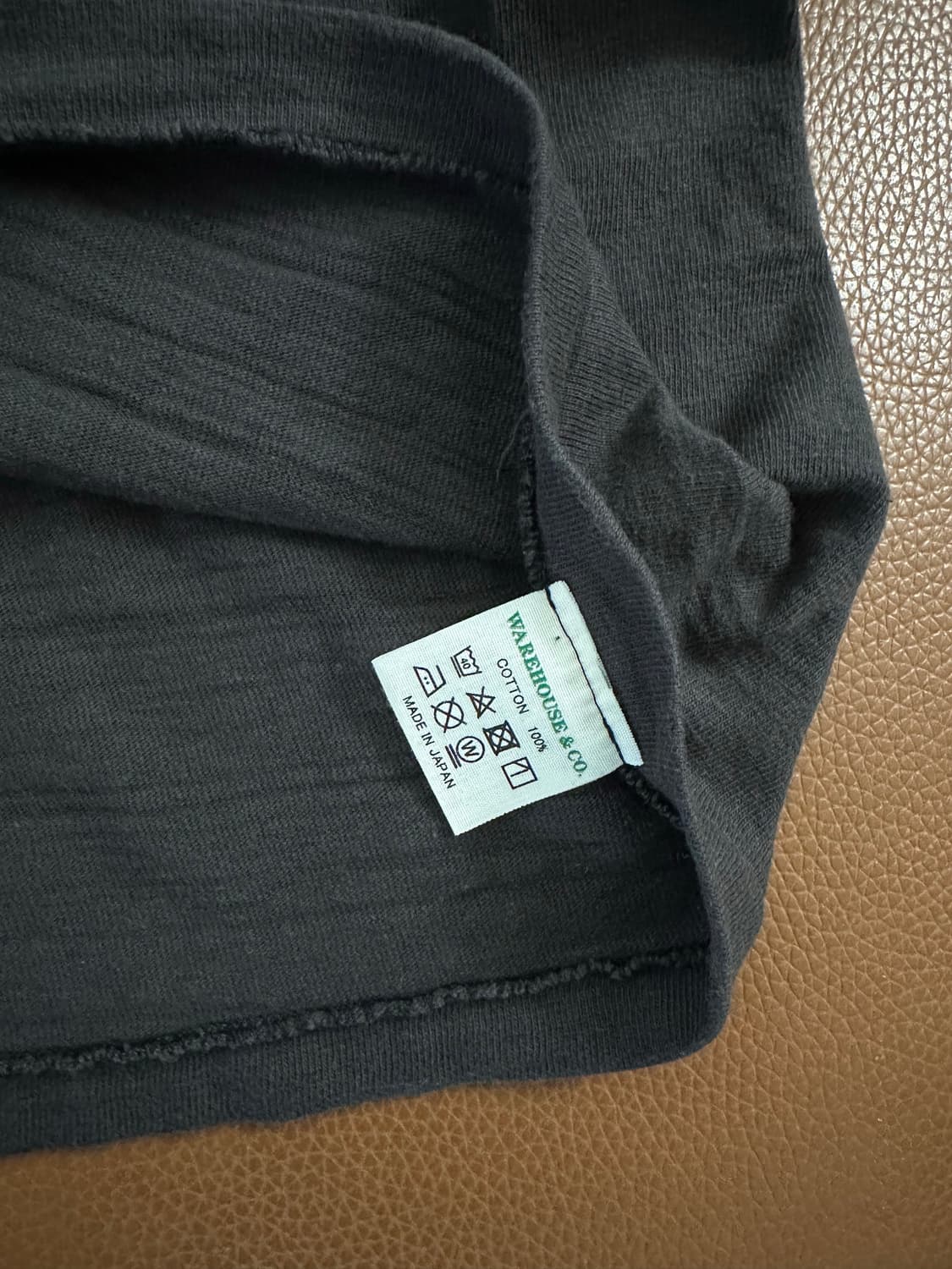 웨어하우스 반팔 헨리넥 블랙 XL 상품이미지6