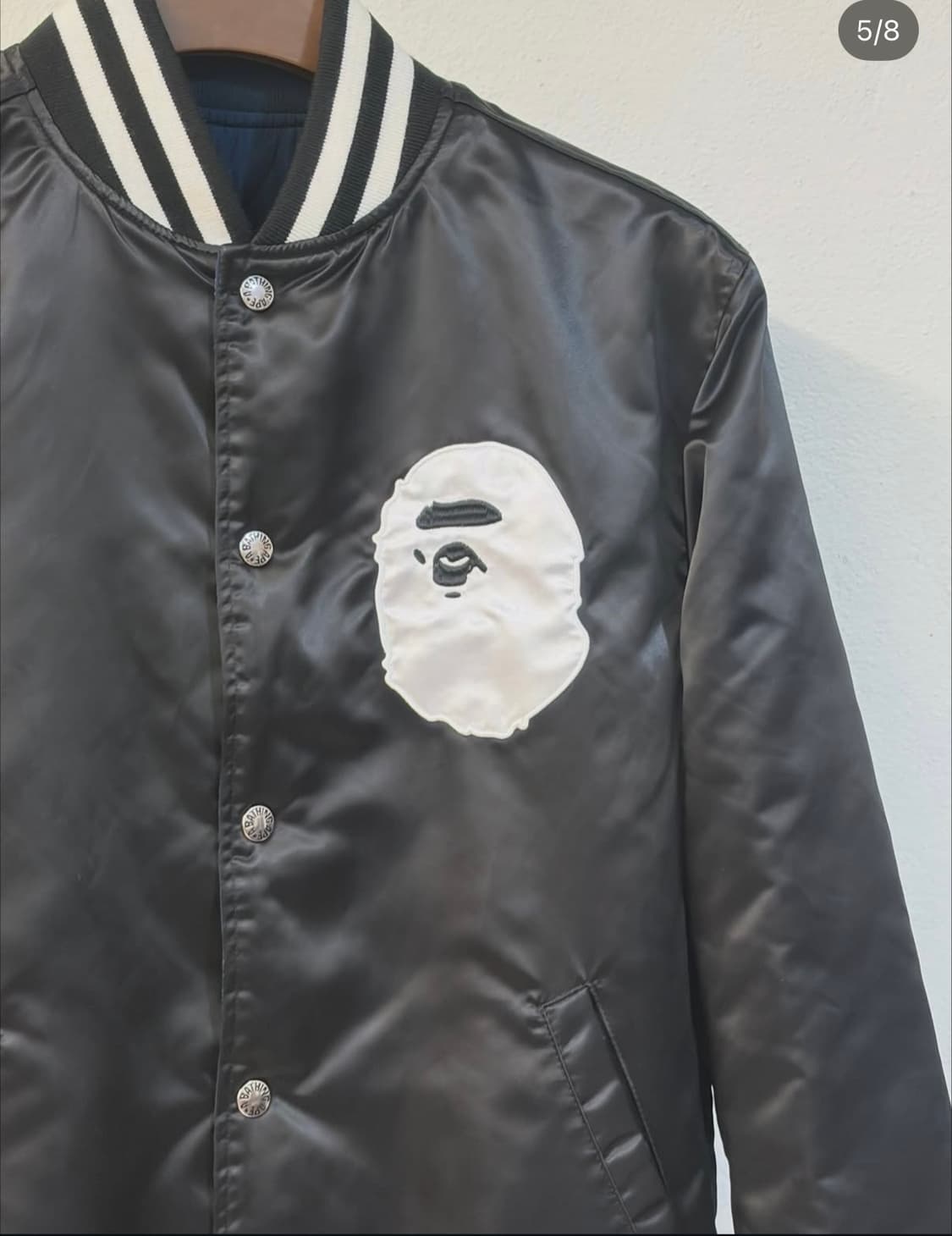 베이프 리버서블 양면 팀자켓 블루종 바시티 상품이미지5