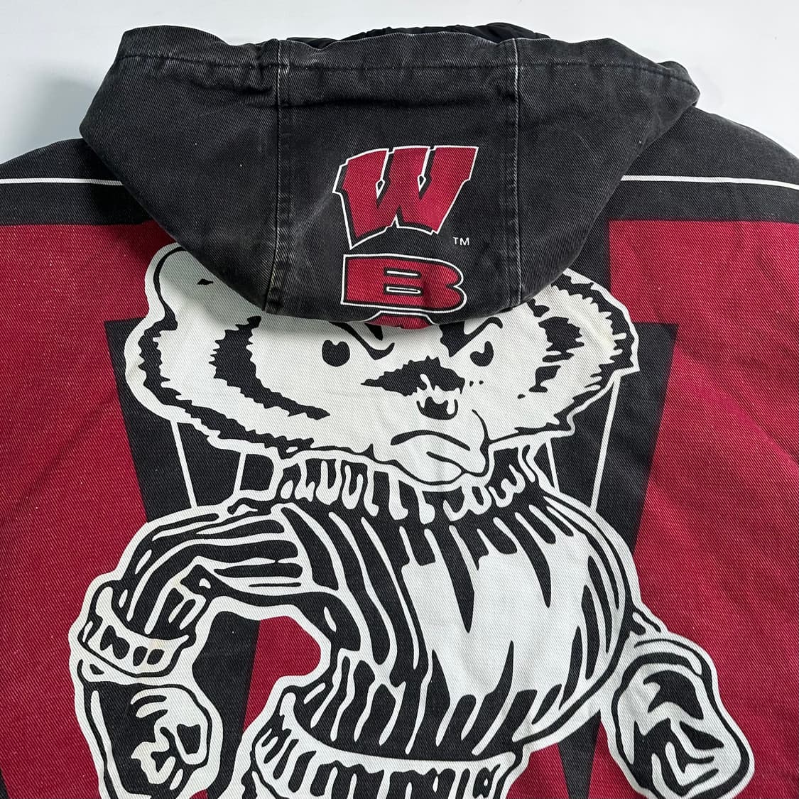 VTG 위스콘신 베저스 피그먼트 후드 자켓 상품이미지7