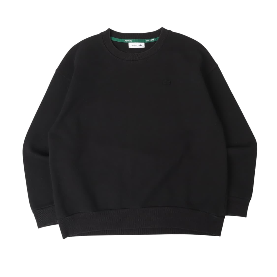 라코스테 블랙 쉐도우 로고 코튼 스웻셔츠 상품이미지1