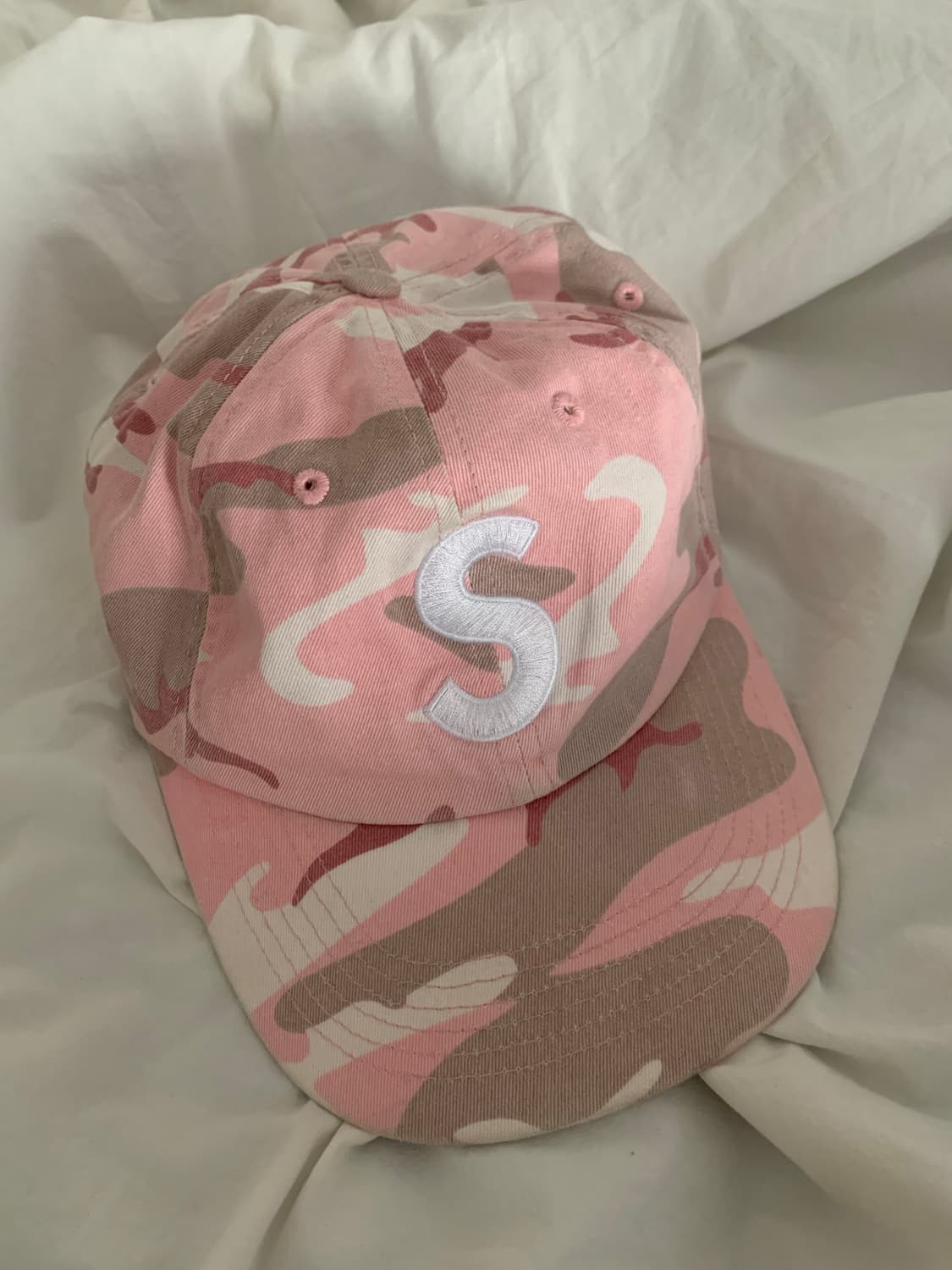 슈프림 S로고 핑크 카모캡 상품이미지1