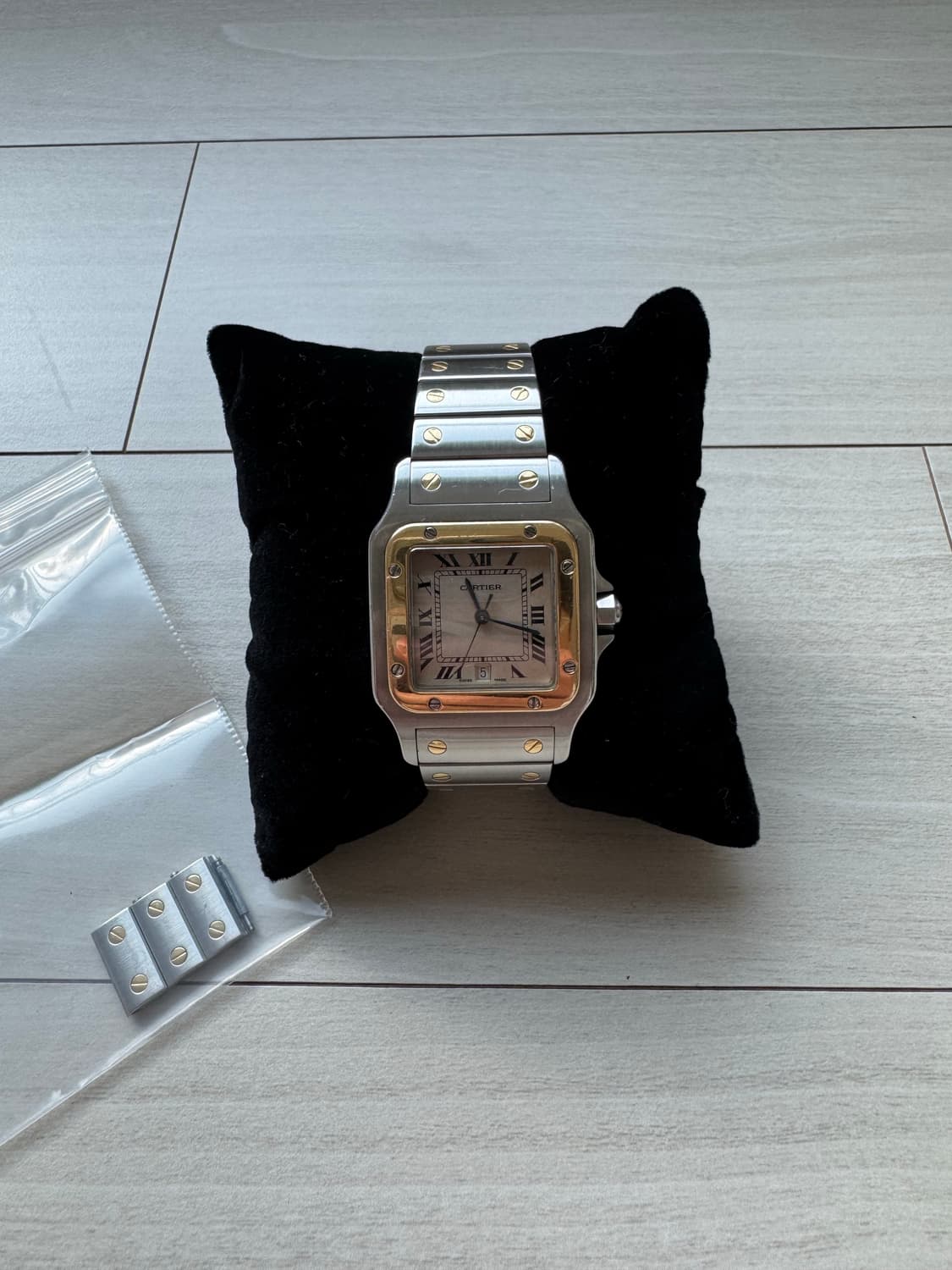까르띠에 산토스 갈베 콤비 LM 사이즈 판매합니다 상품이미지1