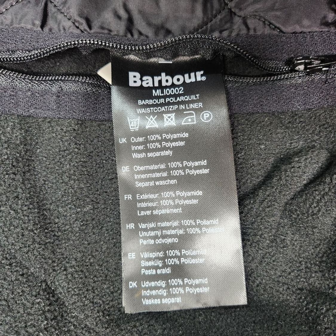 BARBOUR 퀼트 집라이너 조끼 Men L 상품이미지7