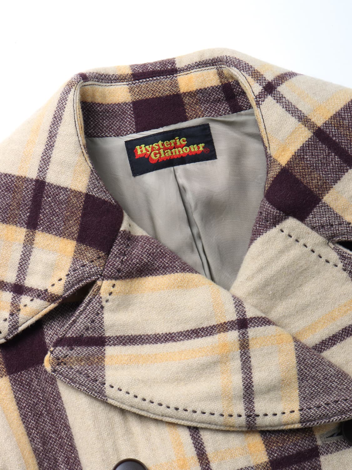 히스테릭글래머 HYSTERIC GLAMOUR Wool Plaid Coat 상품이미지6
