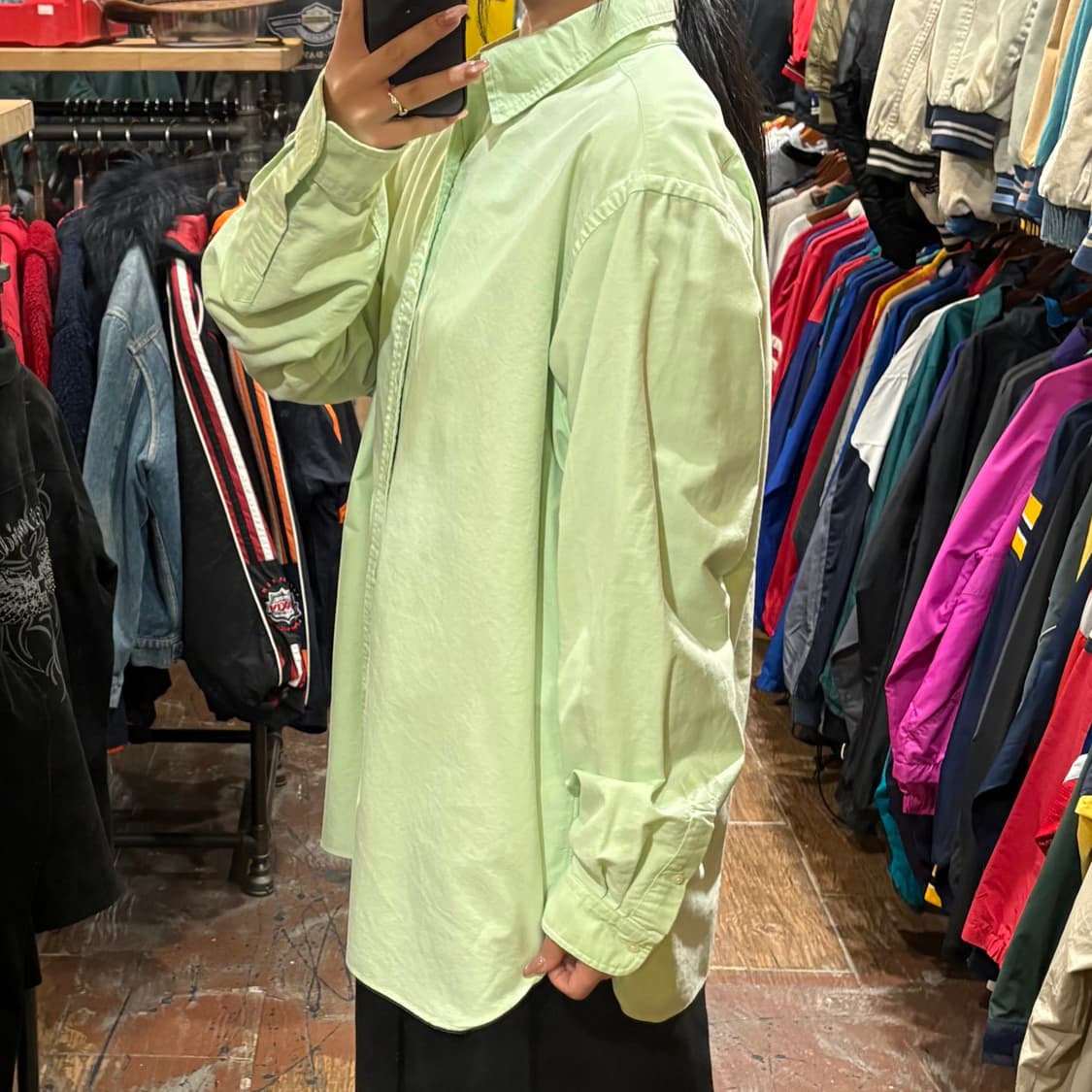 [HI] Polo 폴로 긴팔 셔츠 민트 상품이미지3