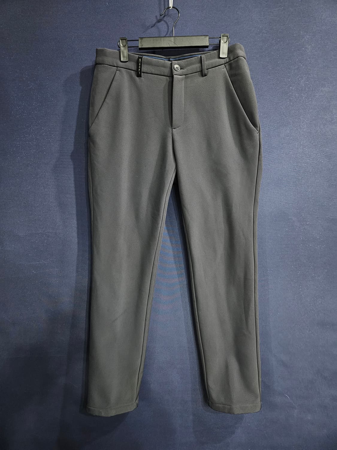 밀레골프 차콜 남성 슬림핏 허리 32 골프 기모팬츠  상품이미지1