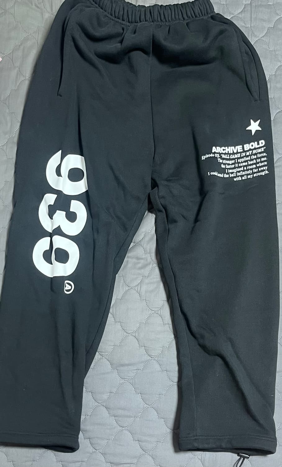 아카이브 볼드 939 LOGO SWEAT PANTS BLACK S 사이즈 상품이미지1