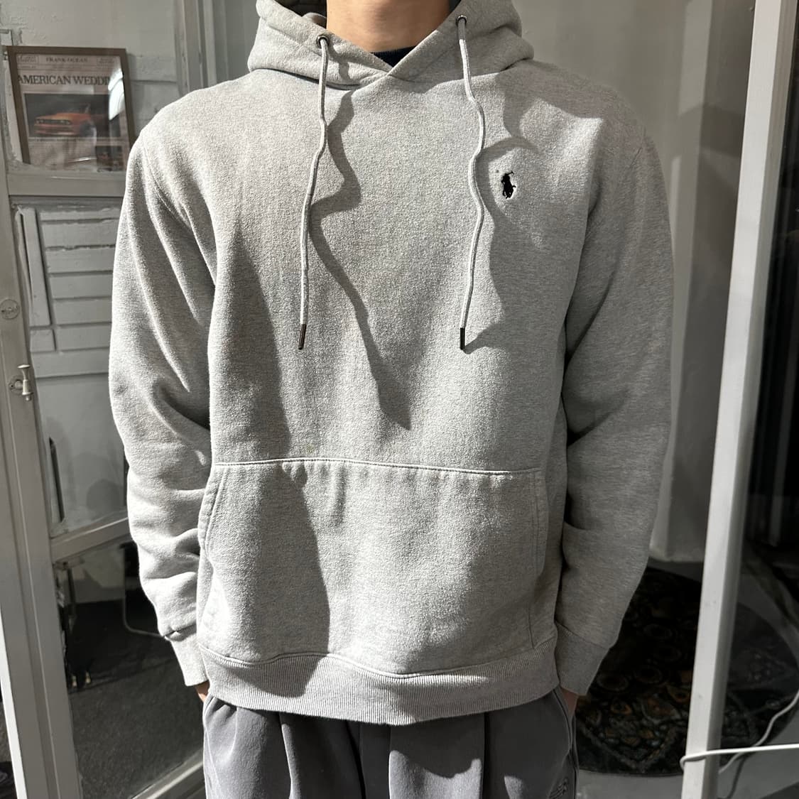 폴로 랄프로렌 그레이 약기모 후드티  상품이미지3