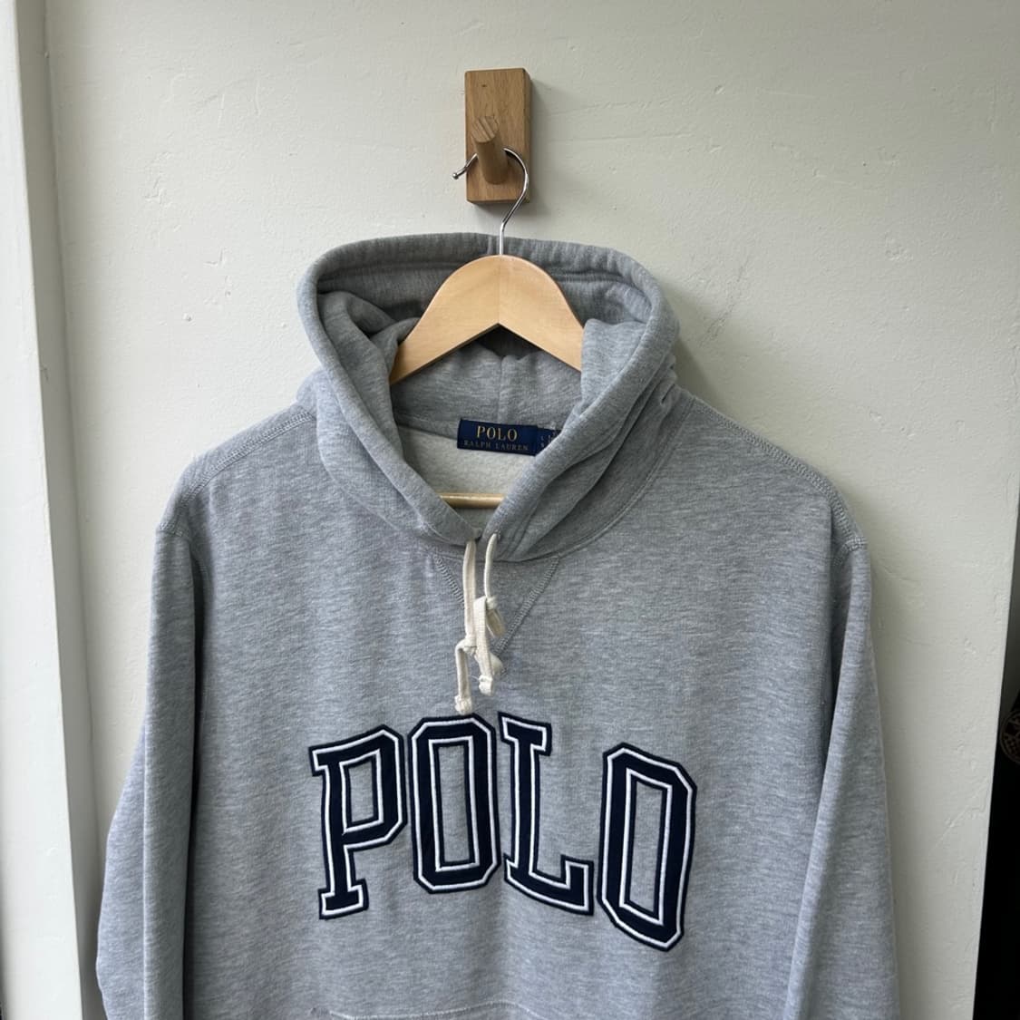 15369 - 폴로 랄프로렌 그레이 빅로고 후드티 상품이미지1