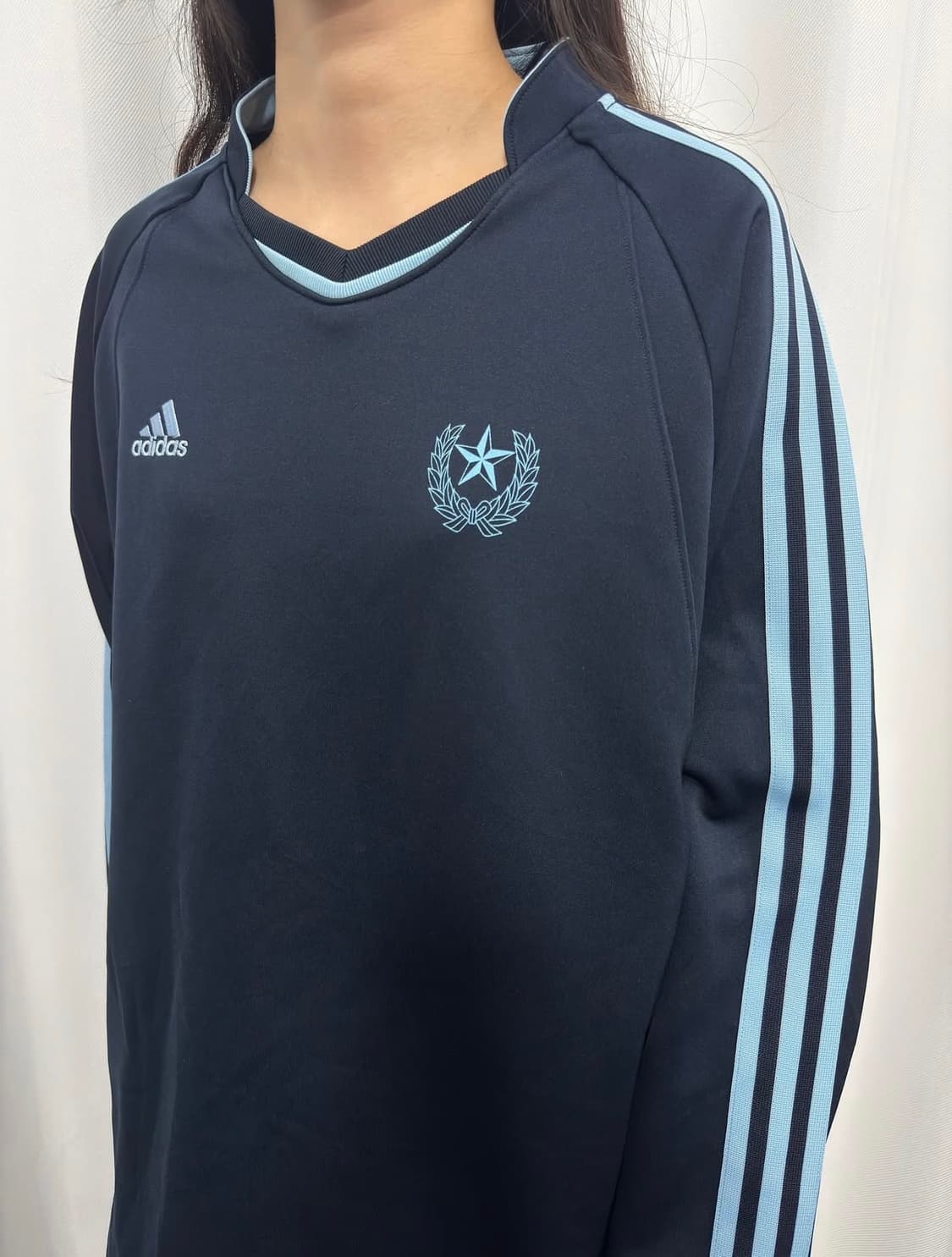 아디다스 라인 져지 탑 네이비 상품이미지3