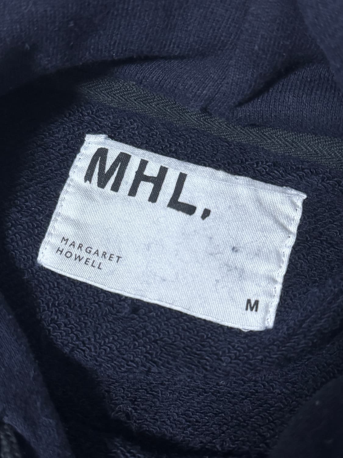 Mhl loopwheeler 라이트 루프백 코튼 후드티 상품이미지5