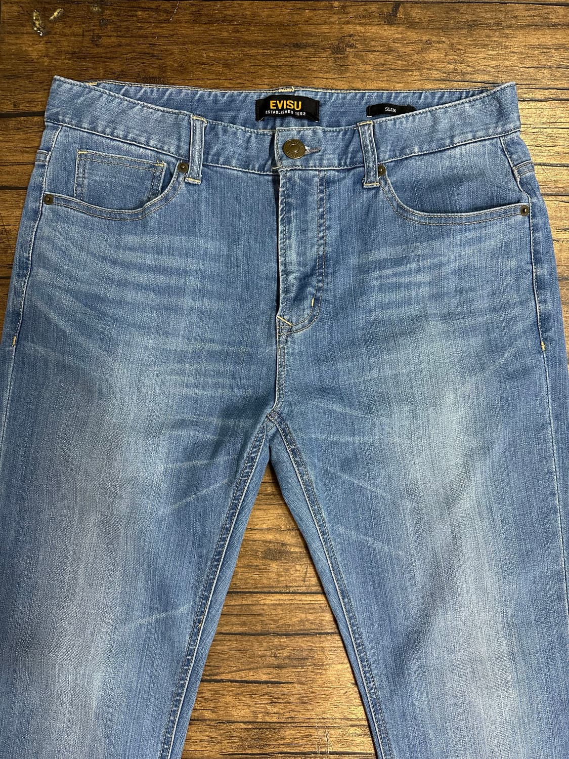 EVISU 슬림핏 청바지 W32 L32 새제품 상품이미지3