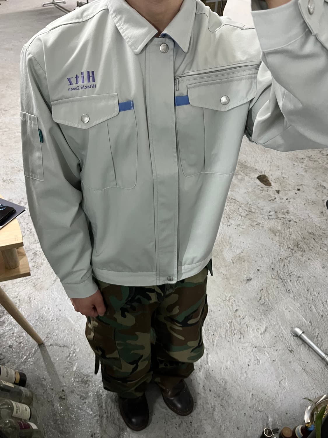 Jichodo Hitachi Zosen work jacket 상품이미지4