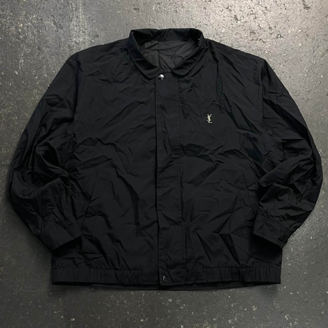 100 입생로랑 폴리쉘 블루종 자켓  상품이미지1