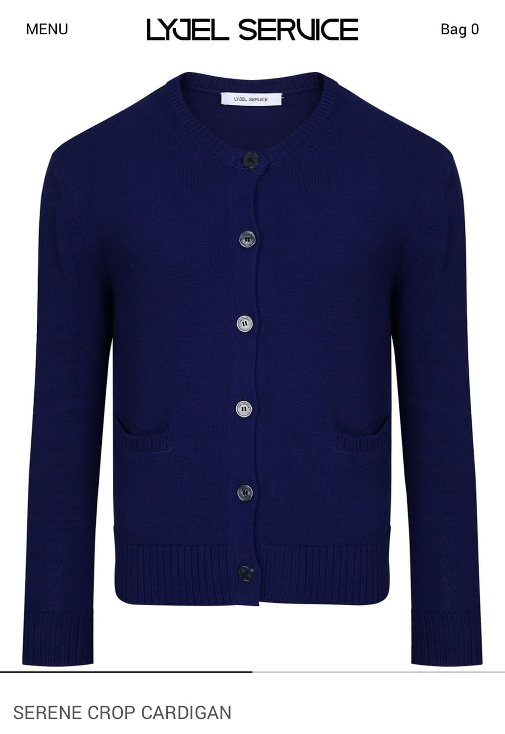 리젤서비스 Lyjelservice SERENE Crop cardigan  상품이미지1