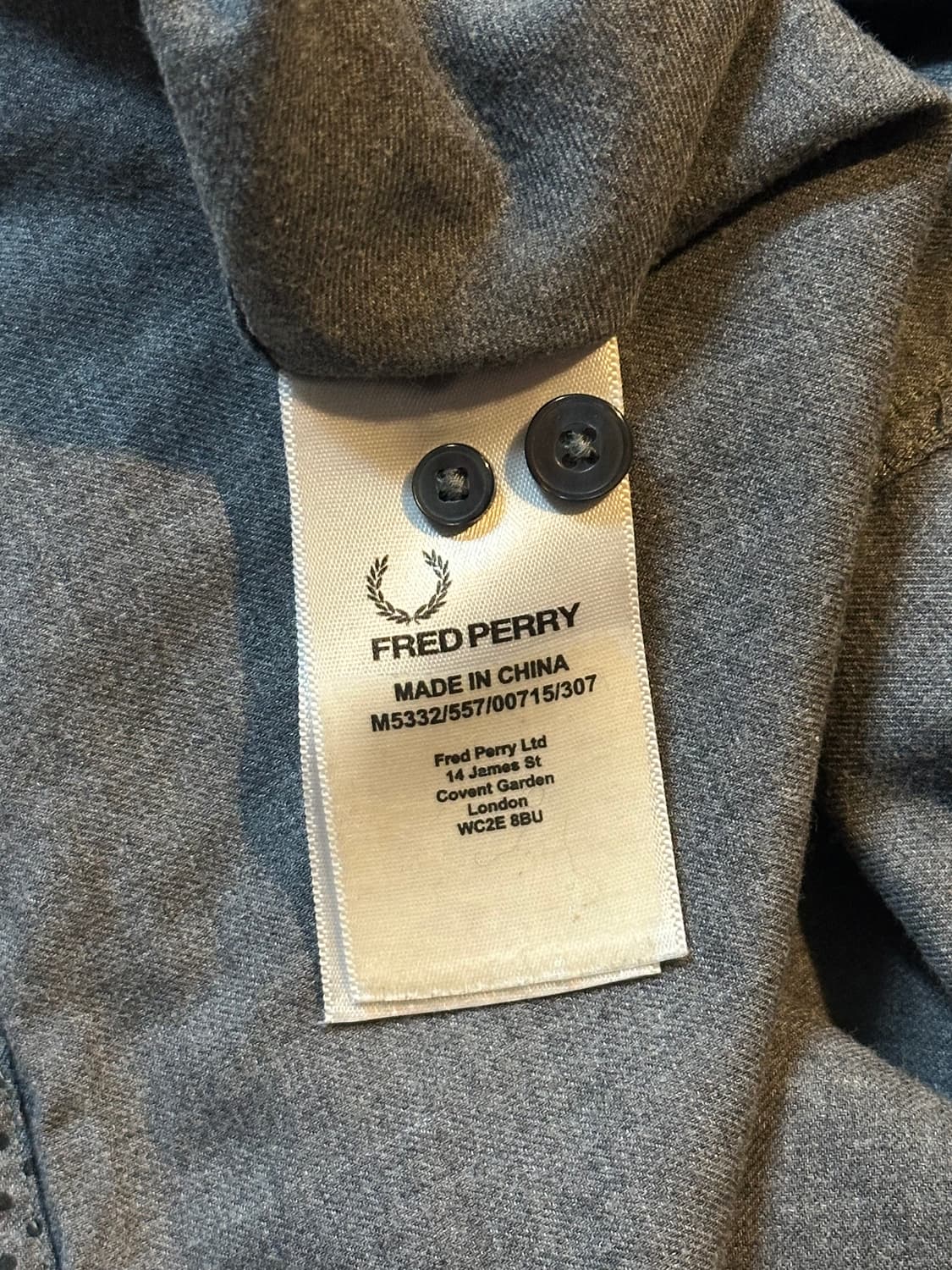 프레드페리 FREDPERRY 원포켓 도트 패턴 셔츠 상품이미지5
